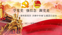 “清明祭英烈，共鑄中華魂”主題團日活動(dòng)
